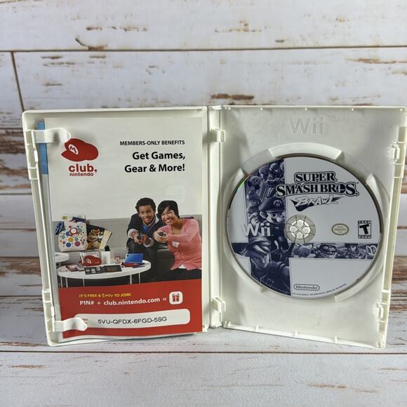 Super Smash Bros. Brawl Nintendo Wii 2008 CIB Tested Complete w/Manual - Picture 2 of 5